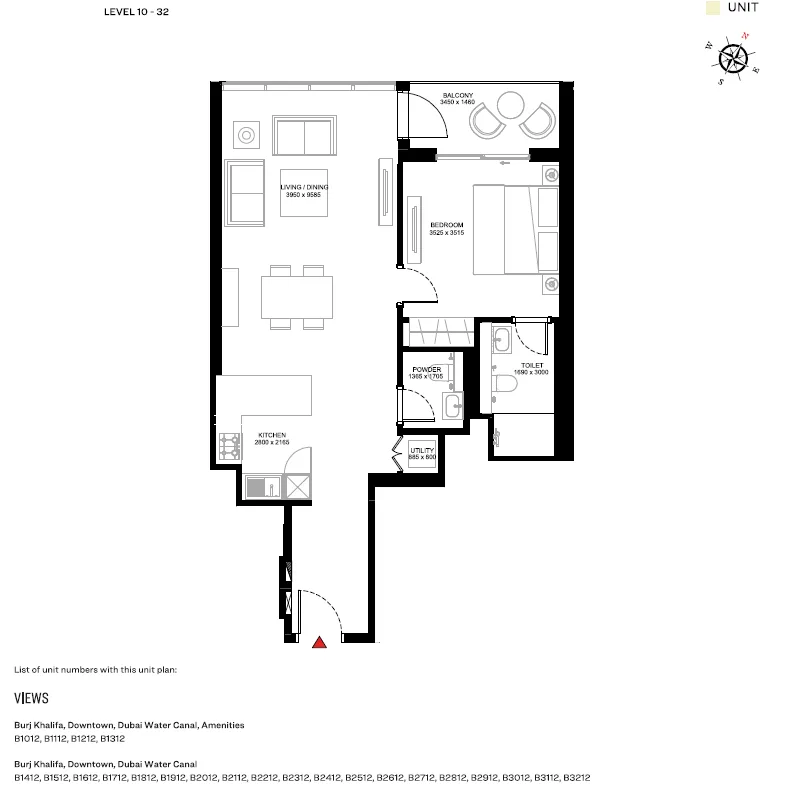 1 спальня в Creek Vistas Heights Tower B